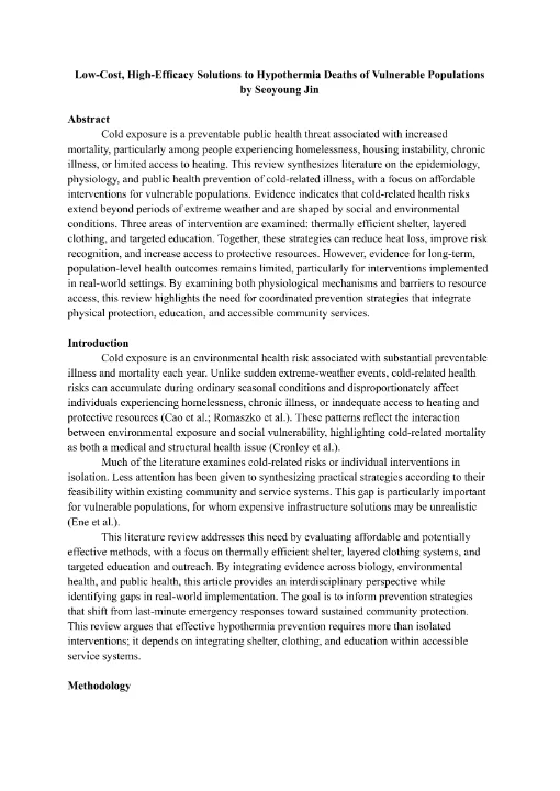 The hypothermia review paper